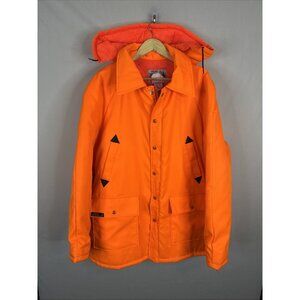 Golden Retriever Blaze Orange Hunting Jacket XL Made In Canada Vintage 80s 90s